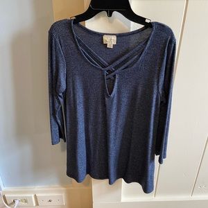 cute top with design on neck